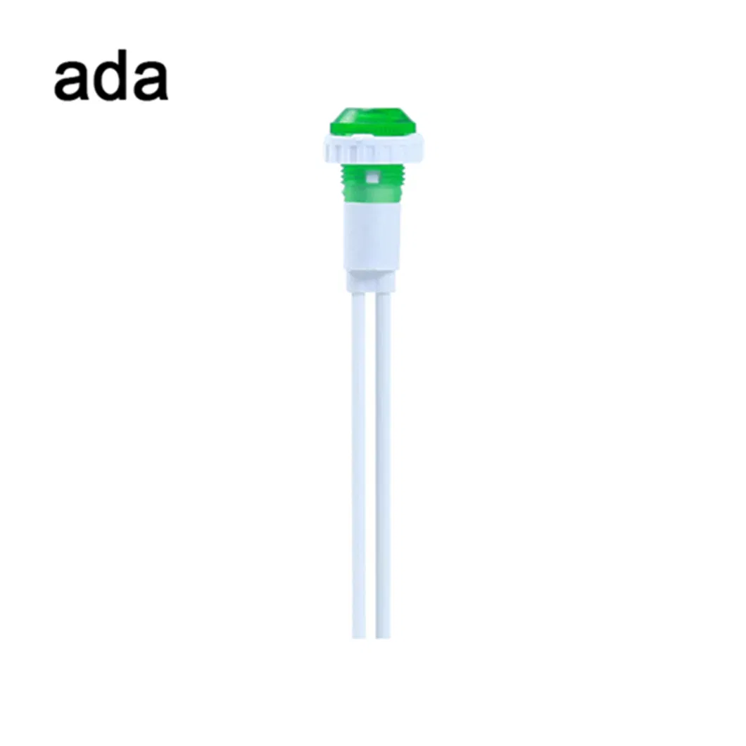 Kunststoff 110V LED-Anzeigerlicht A-19 10mm Neon-Pilotlicht 0