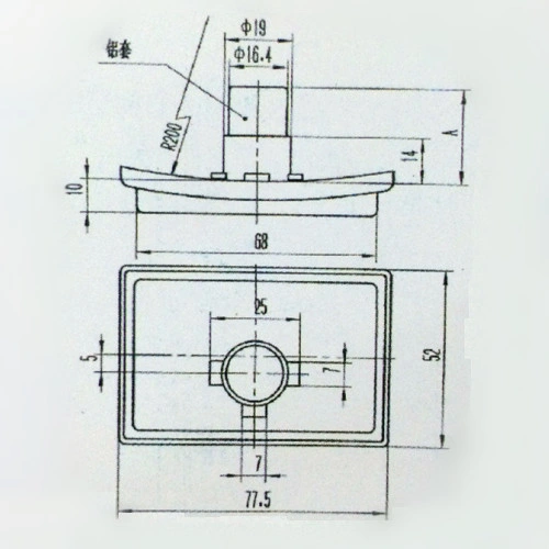 Quadratischer Kunststofftemperaturmessgerät für Warmwasserbehälter Weiß 0